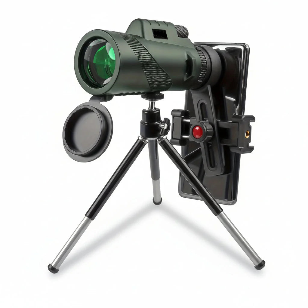 Monocular Telescope Multi-Coated HD Optics Phone Mount