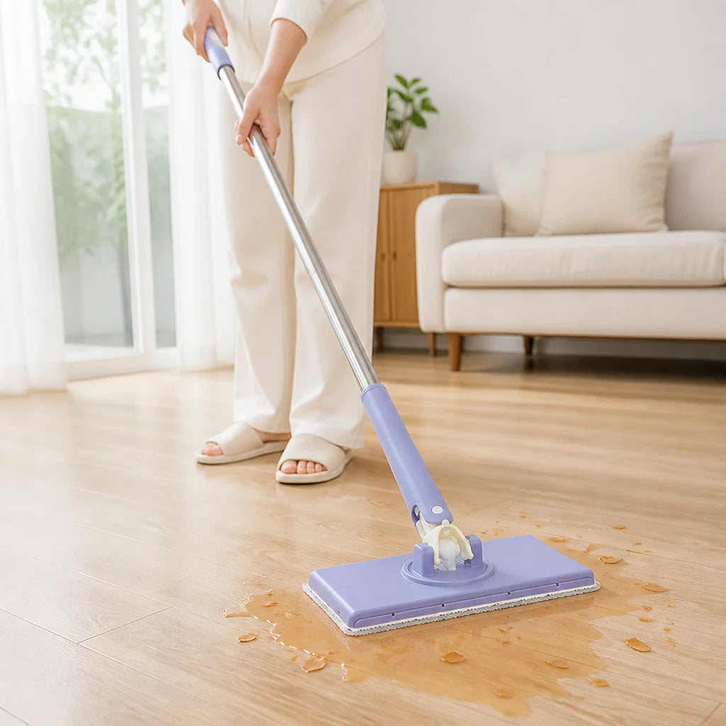 Mop Automatic Clamping Wet & Dry Quick-Drying Fabric