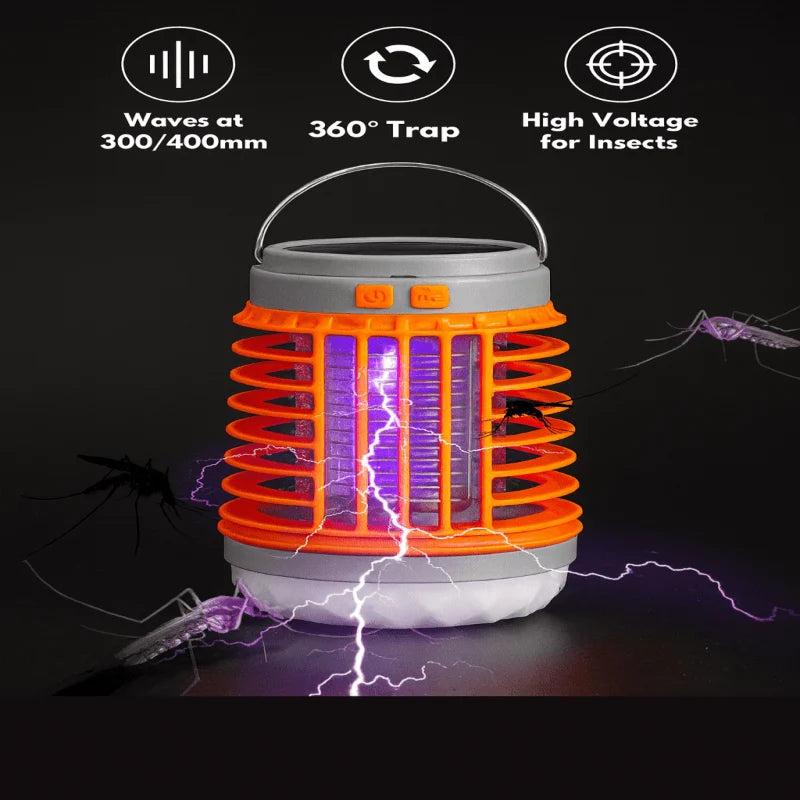 Mosquito Killer Lantern Solar & USB Charging IPX6 Waterproof