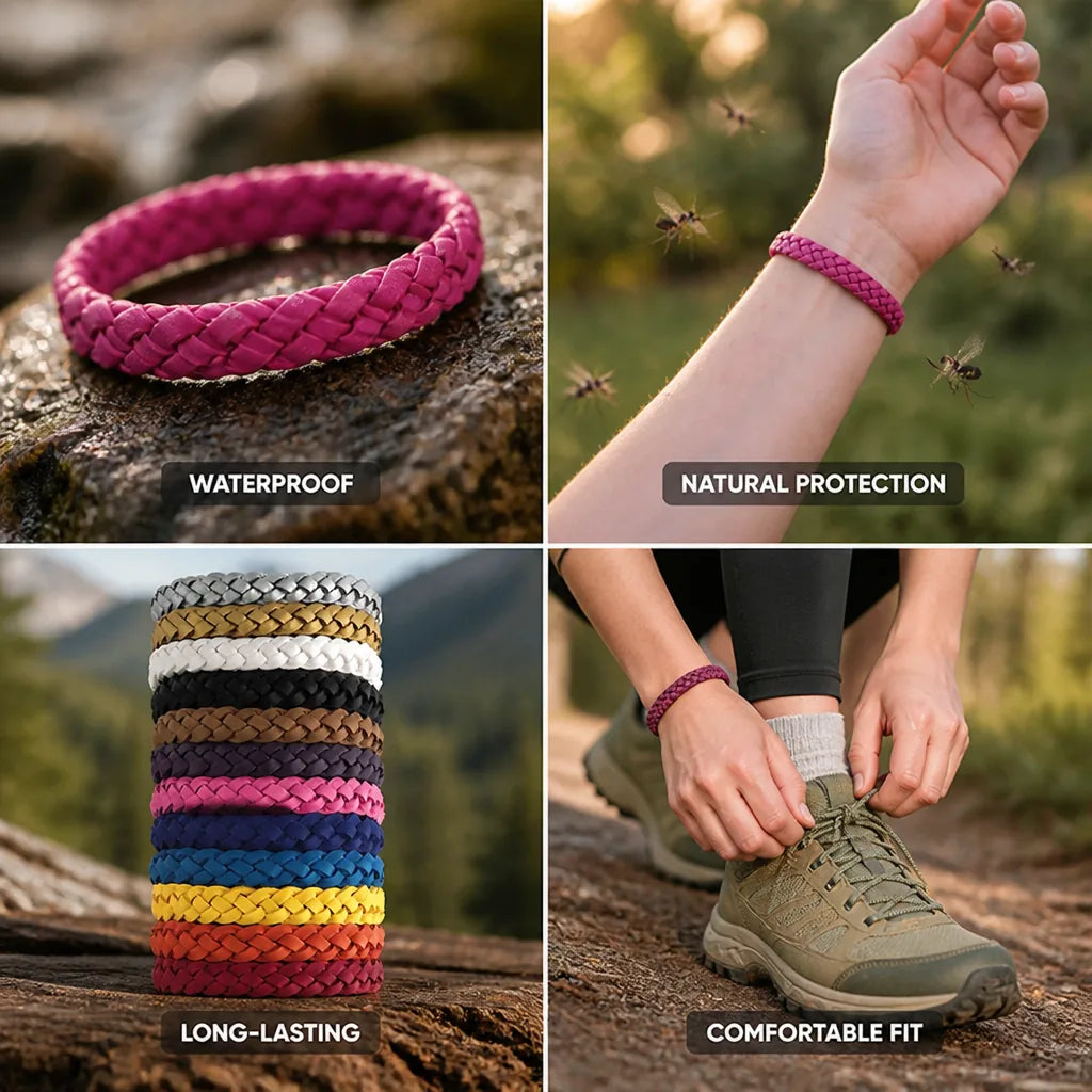 Mosquito Repellent Bracelet Waterproof & Natural 24 Pack