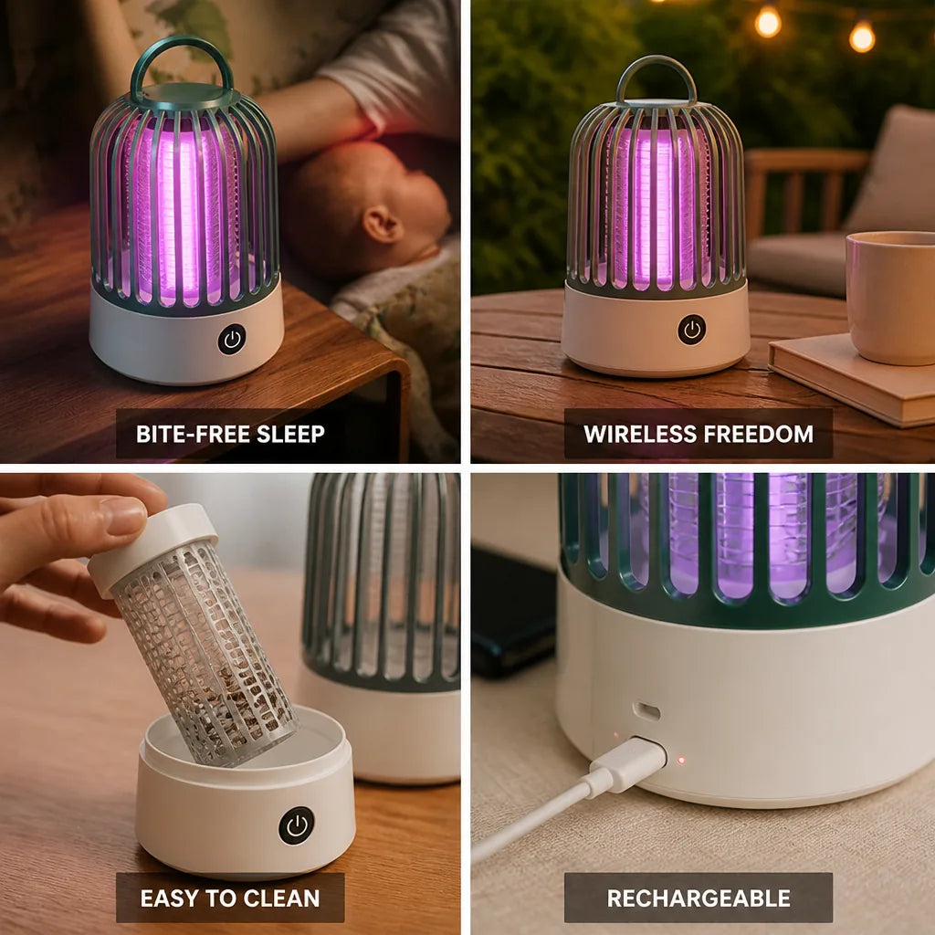 Mosquito Trap UV & CO2 Rechargeable 12-Hour Battery
