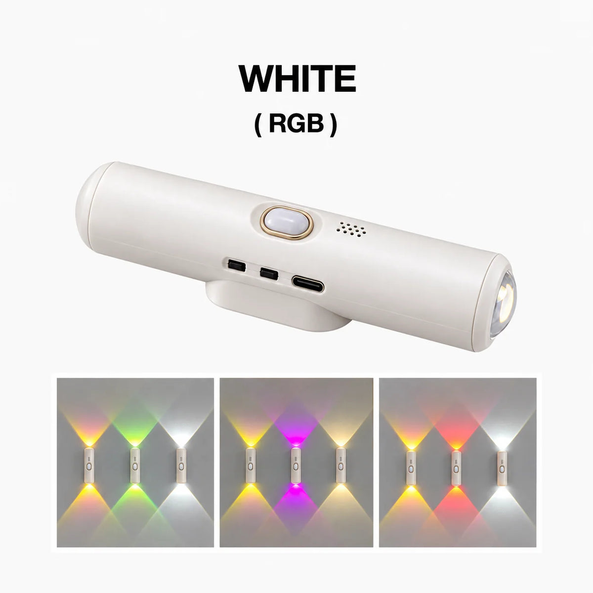 Motion Sensor Light Magnetic Mount RGB & Three-Color Lighting