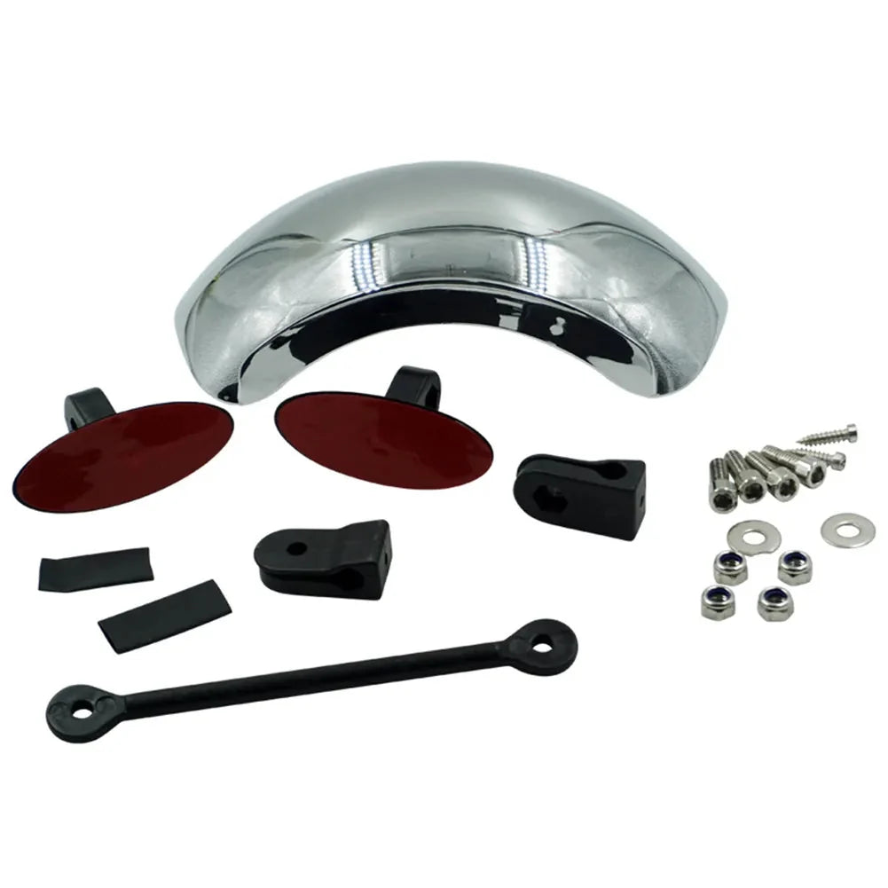 Motorcycle Blind Spot Mirror 180-Degree Parabolic Center-Mount
