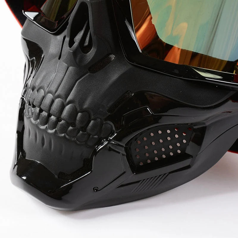 Motorcycle Goggles Impact-Resistant Lens Removable Filter Mask