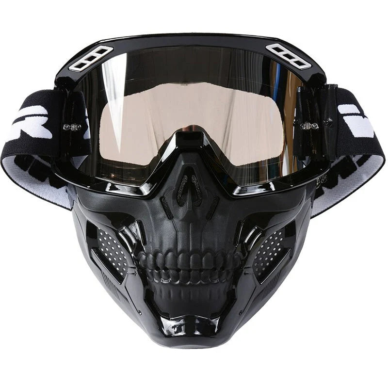 Motorcycle Goggles Impact-Resistant Lens Removable Filter Mask