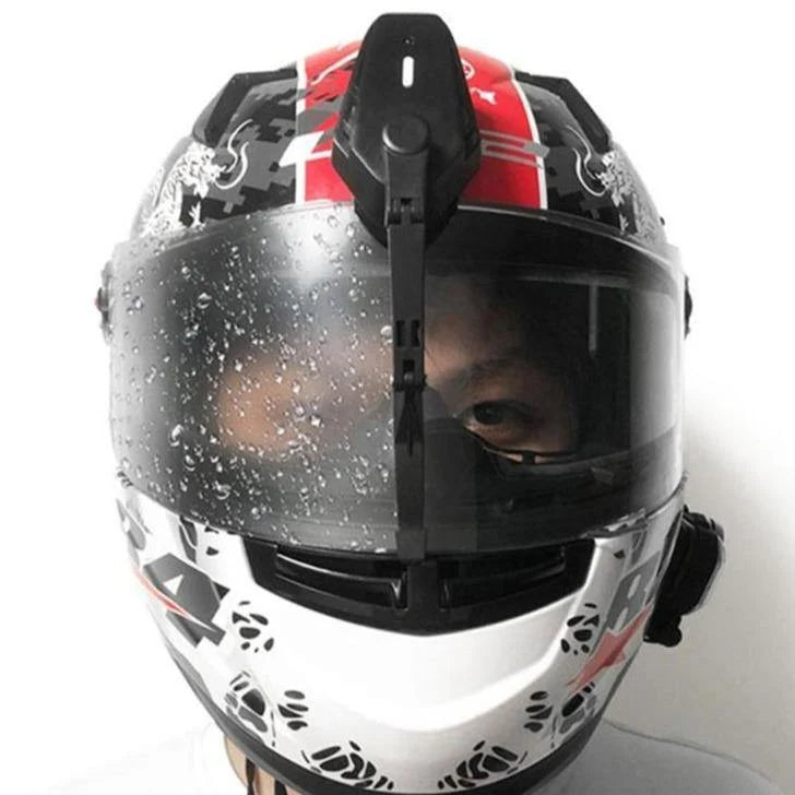 Motorcycle Helmet Wiper Electric Waterproof Tool-Free Installation