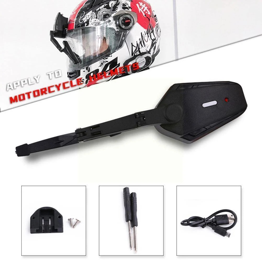 Motorcycle Helmet Wiper Electric Waterproof Tool-Free Installation