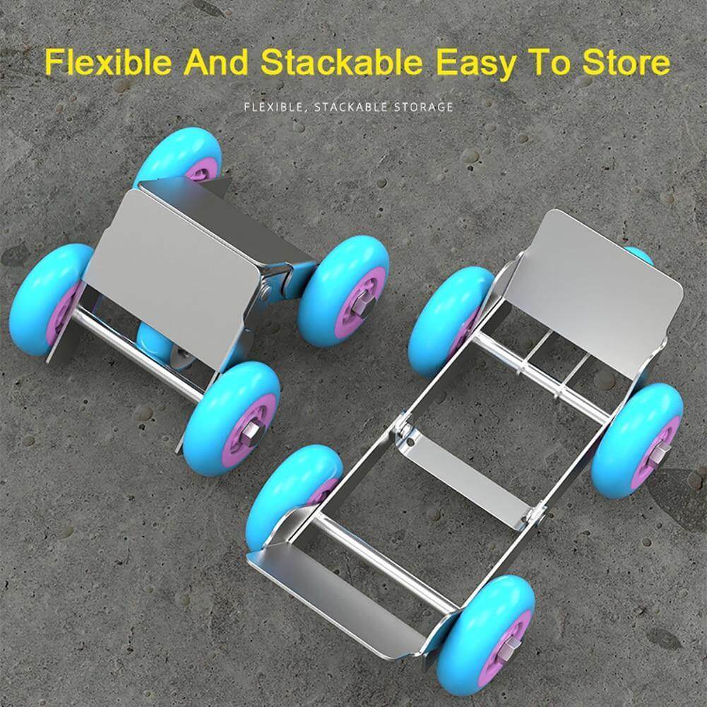 Motorcycle Tire Carrier Metal Anti-Slip Rubber Wheels