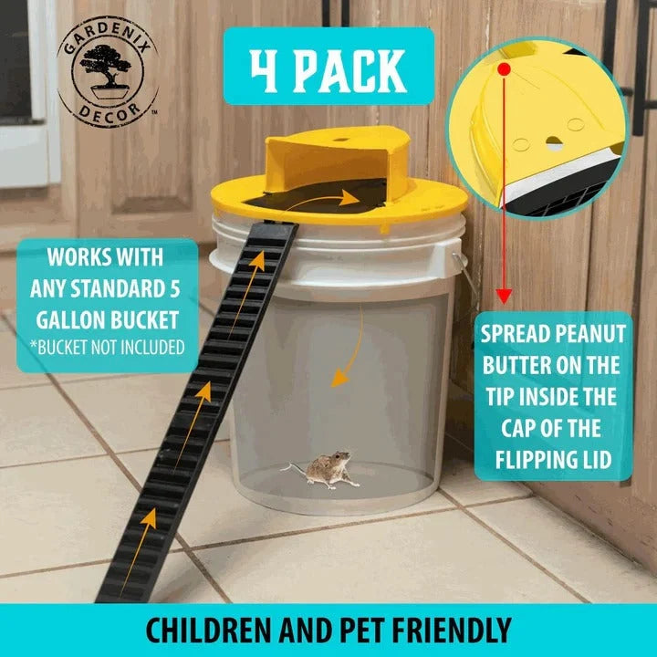 Mouse Trap Auto-Reset Fits 5 Gallon Bucket
