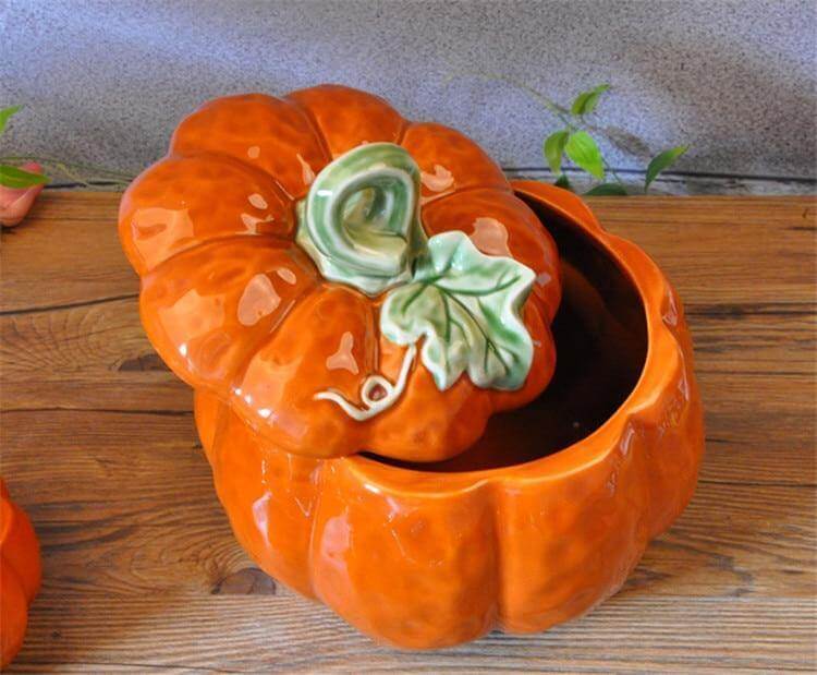 Mug & Bowl Set Ceramic Pumpkin-Shaped 2-Piece