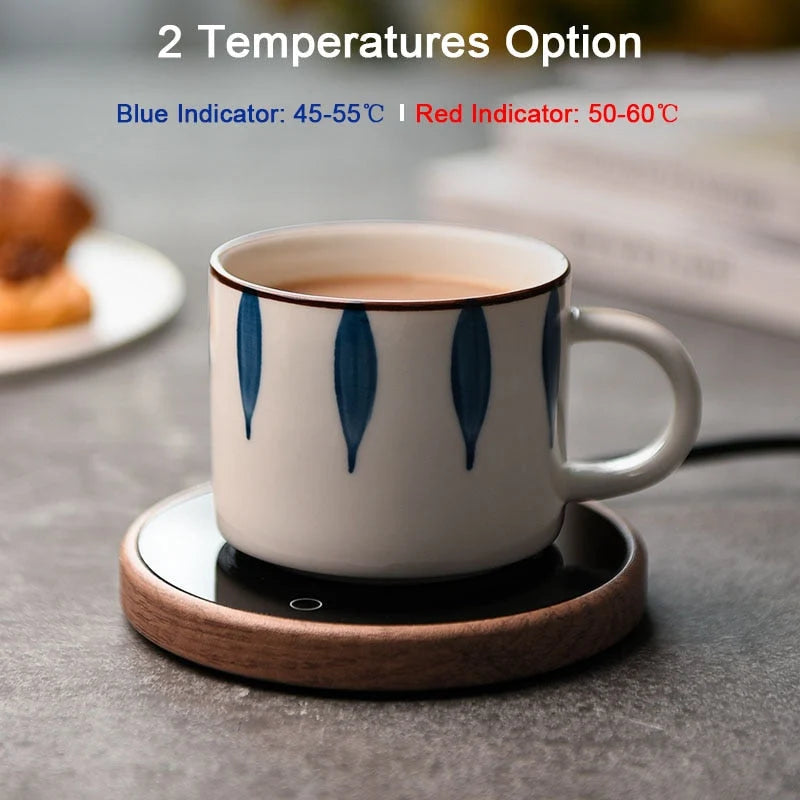 Mug Warmer Adjustable Temperature Control 8-Hour Auto Shut-Off