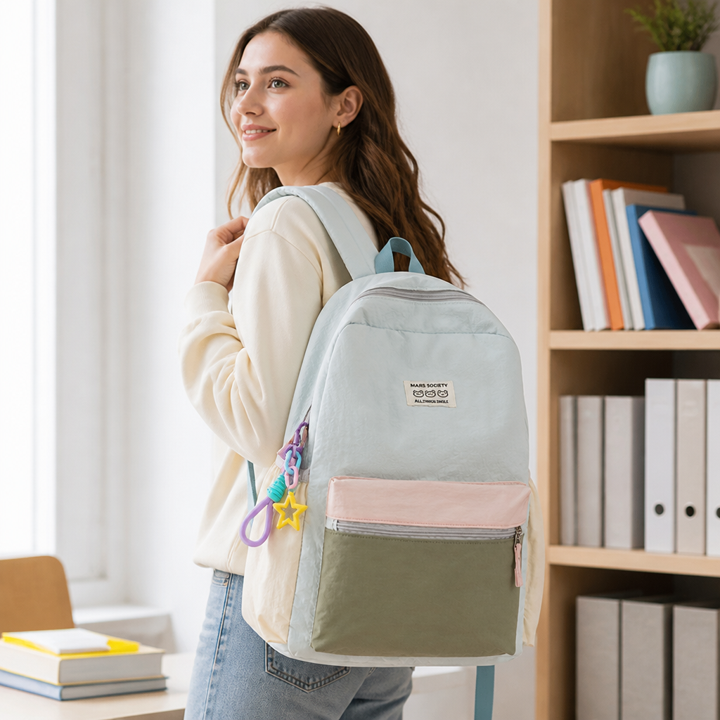 Multi-Compartment Durable & Lightweight School Backpack (Adjustable Straps)