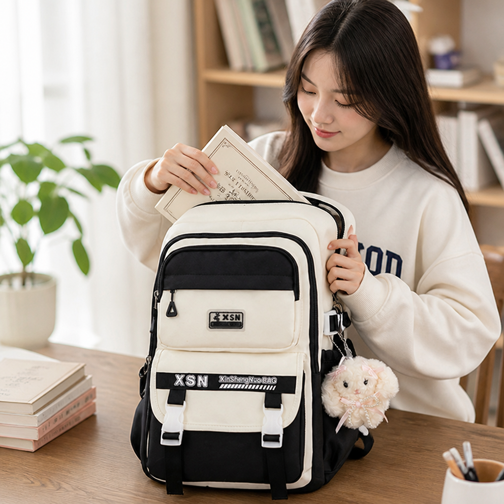 Multi-Compartment Lightweight & Durable Backpack (Padded Straps)