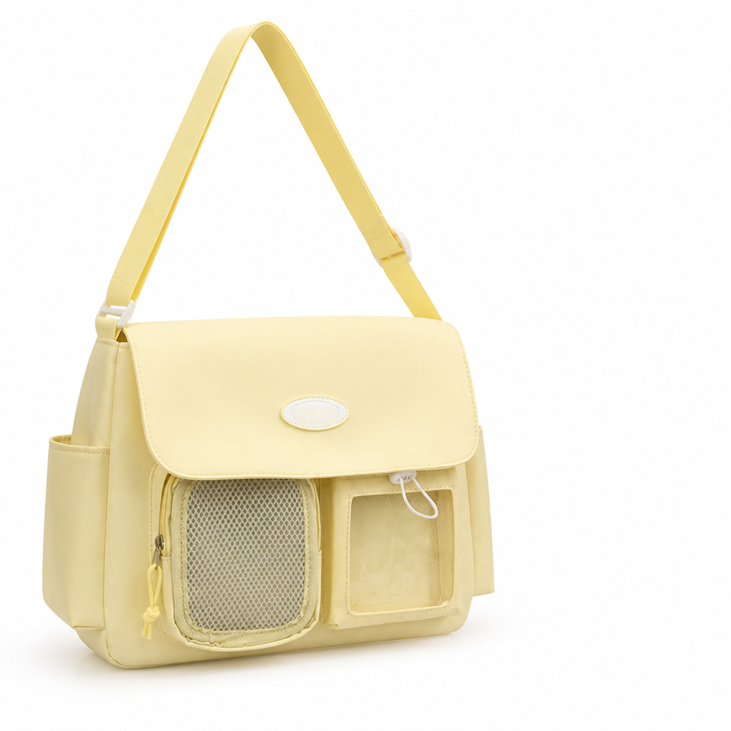 Multi-Compartment Lightweight Messenger Bag