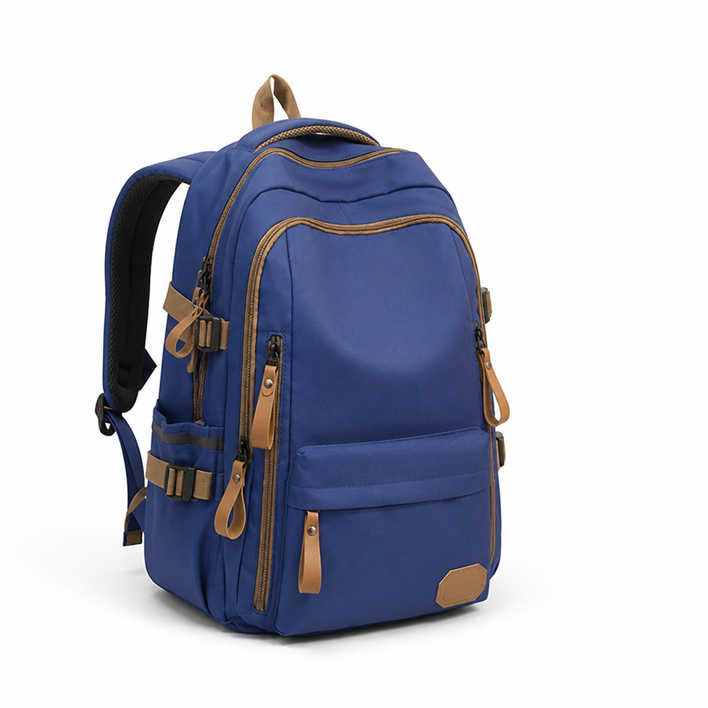 Multi-Compartment Padded Laptop School Backpack