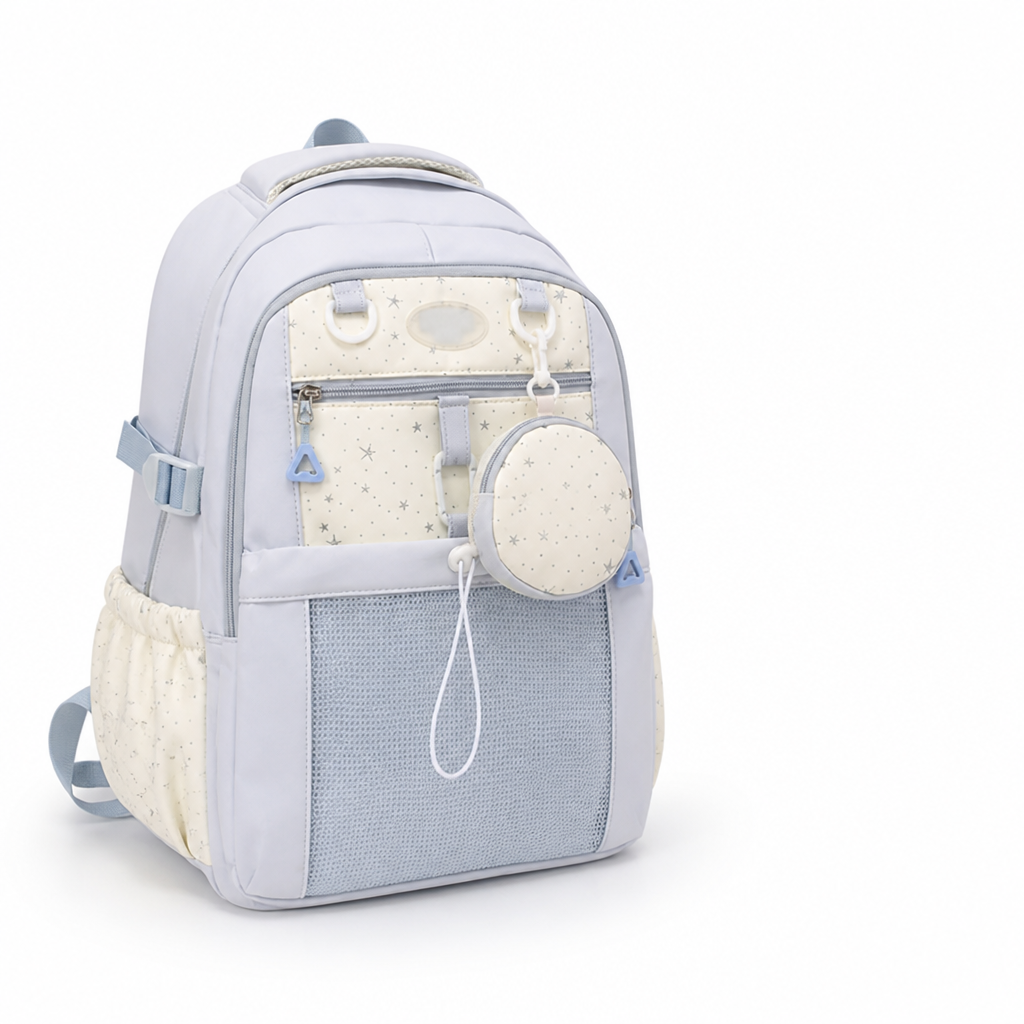 Multi-Compartment Padded Straps & Breathable Back School Backpack