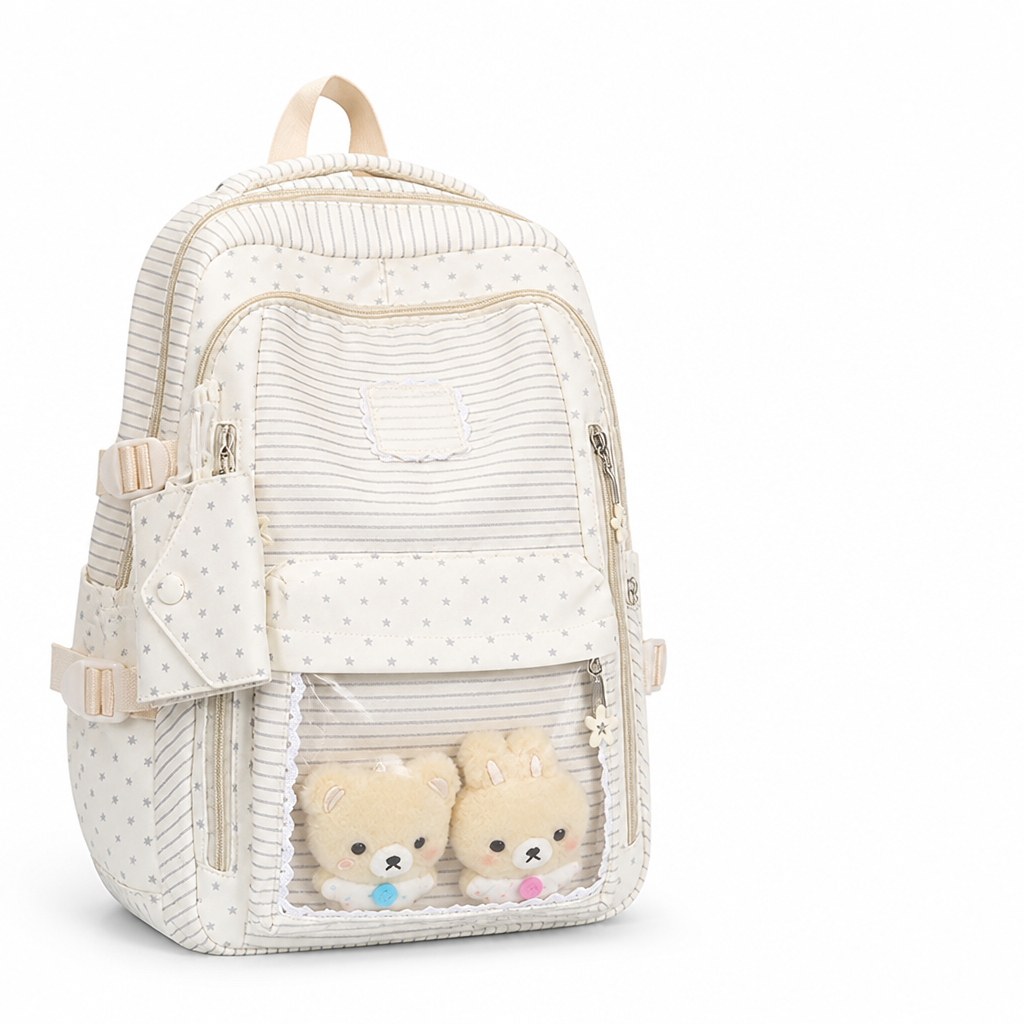 Multi-Pocket Easy-Clean Kids Backpack