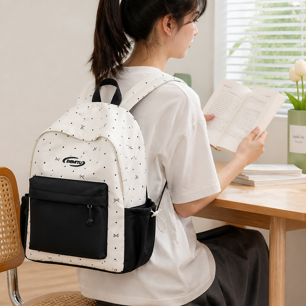 Multi-Pocket Lightweight School Backpack