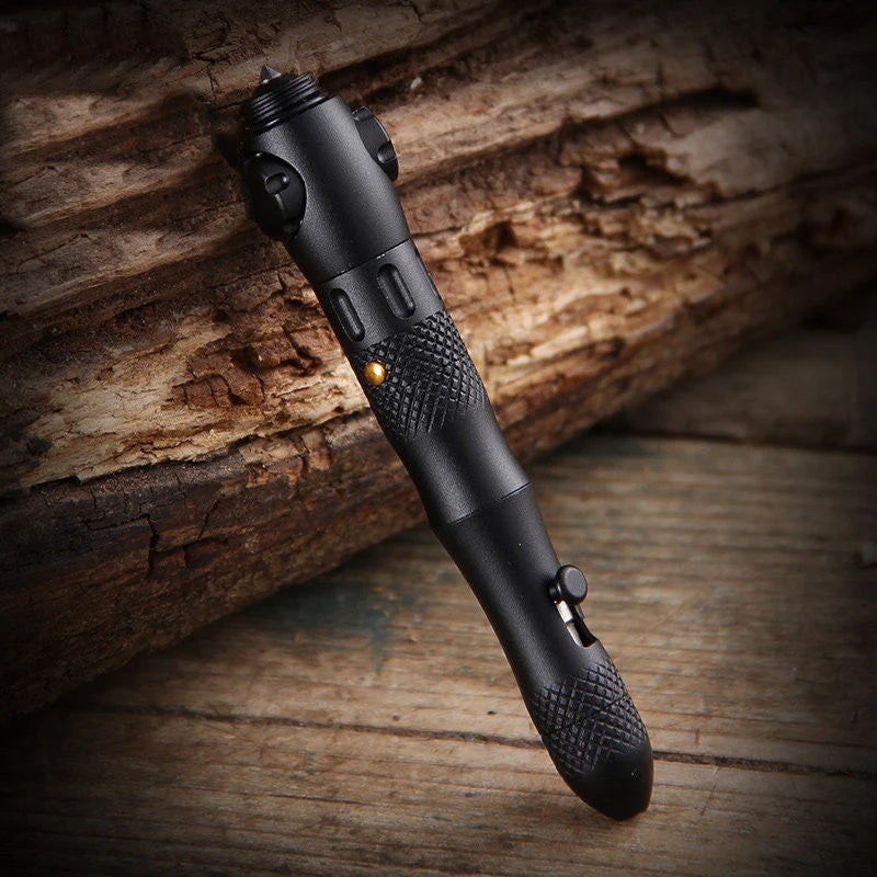 Multi-Tool Pen Window Breaker LED Light Spinner