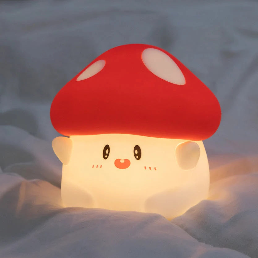Mushroom Night Light Soft Silicone Warm LED Glow