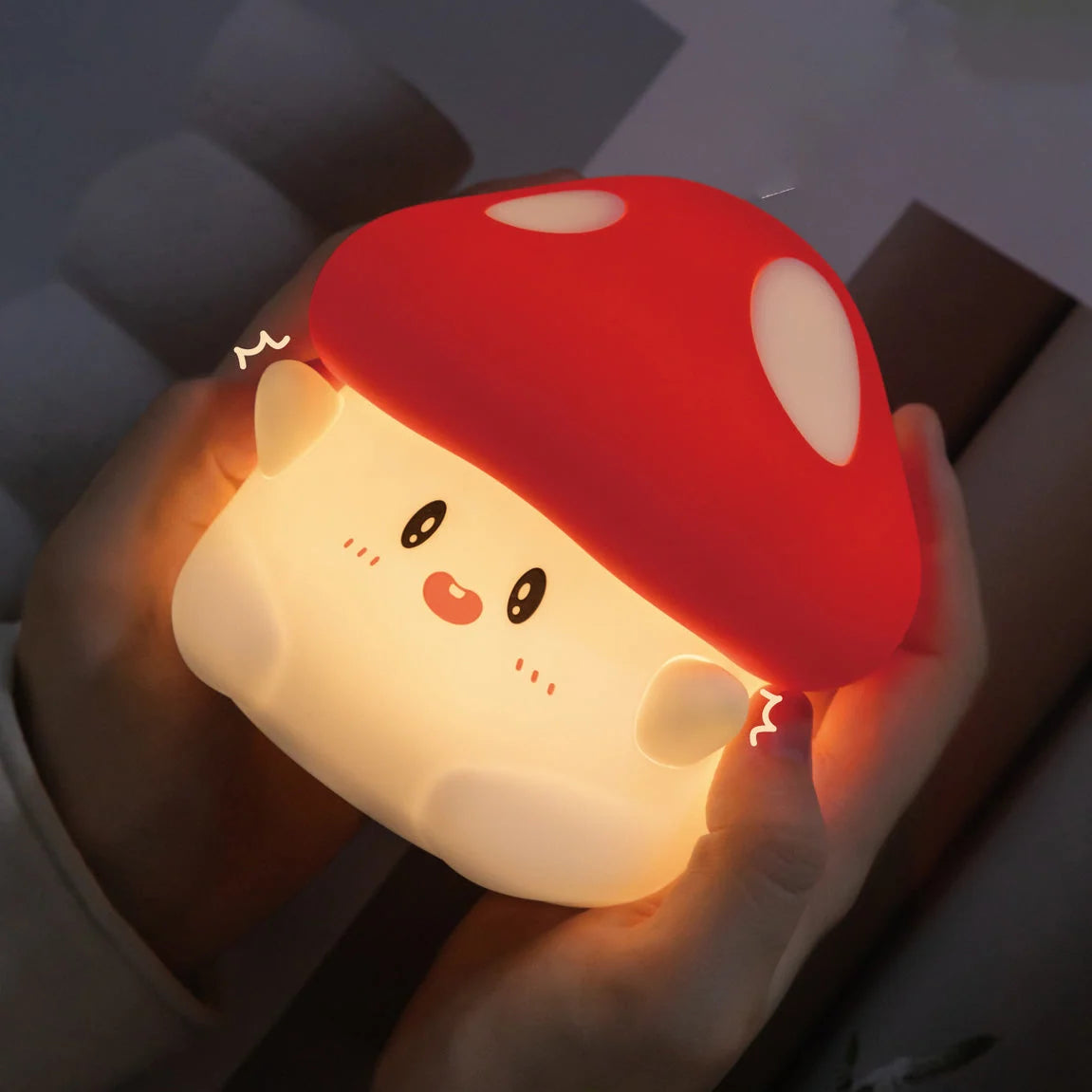 Mushroom Night Light Soft Silicone Warm LED Glow
