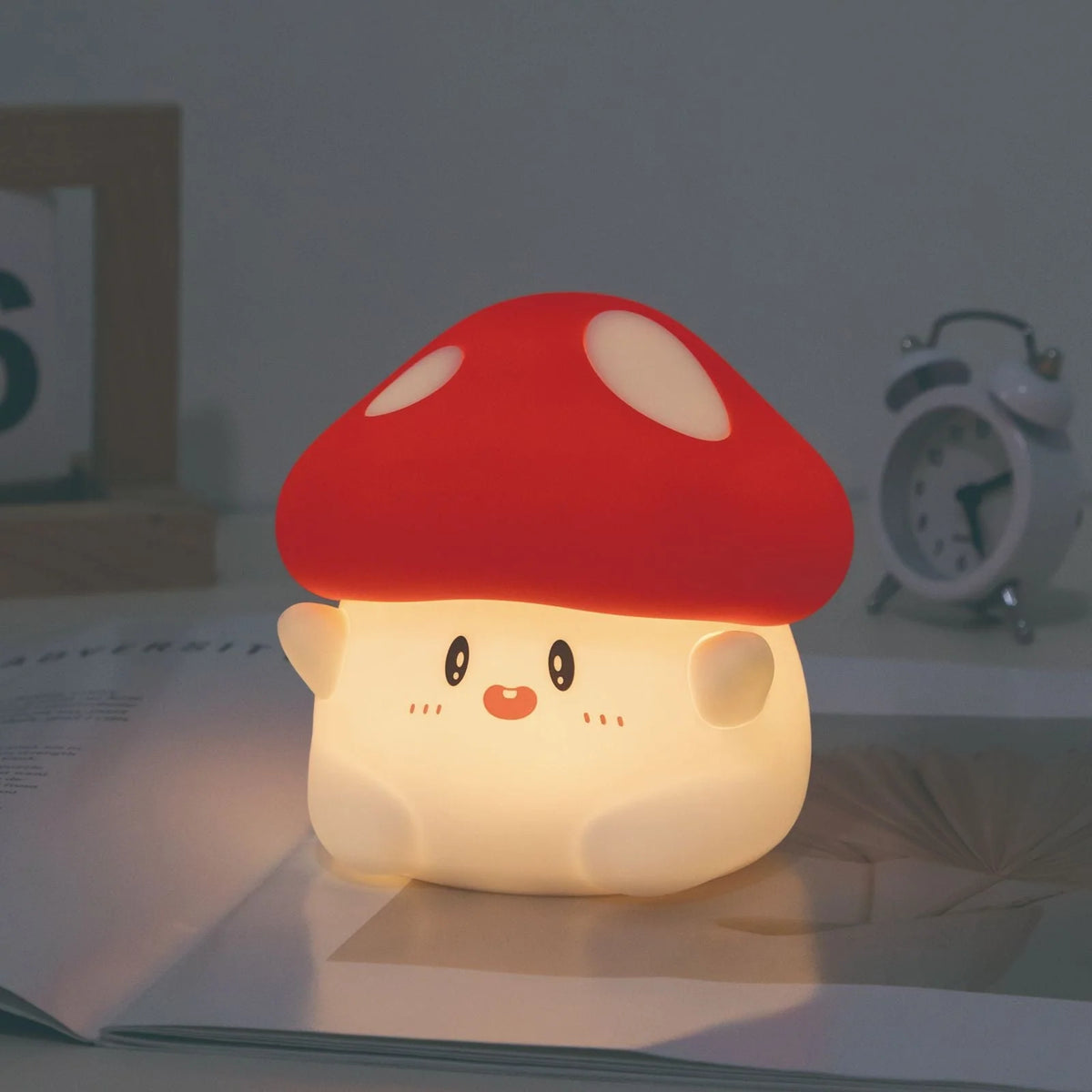 Mushroom Night Light Soft Silicone Warm LED Glow