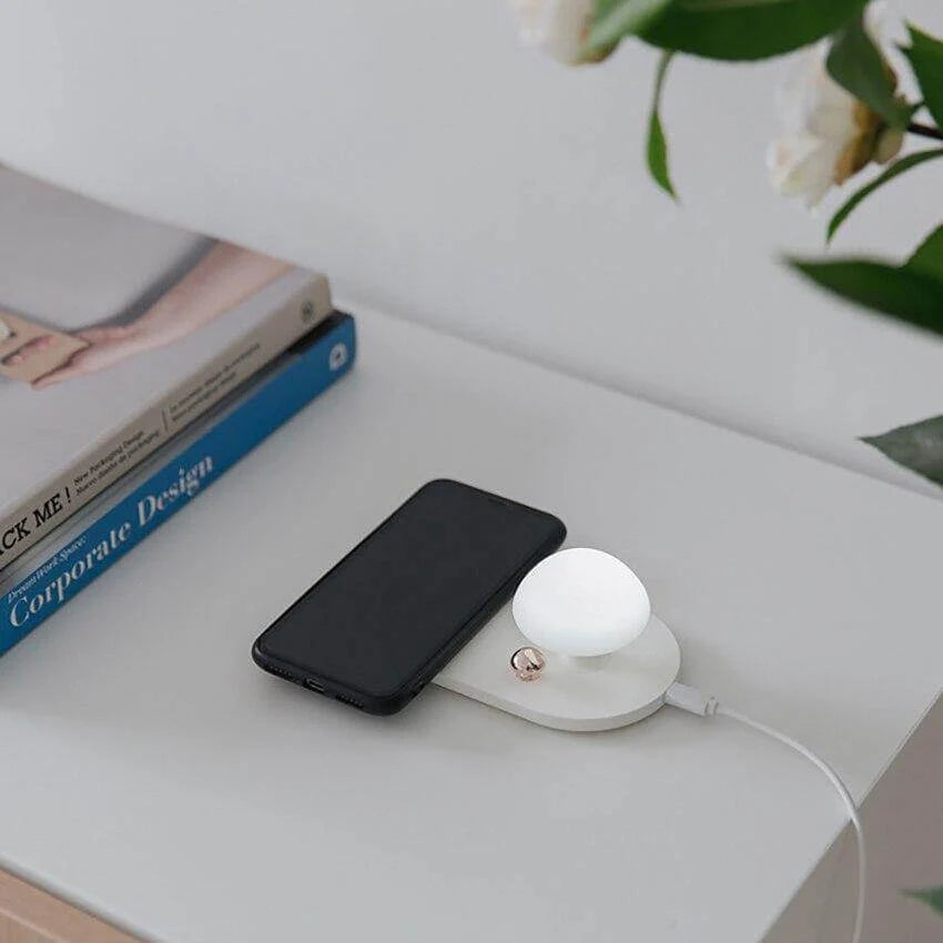 Mushroom Night Light Wireless Charging Rechargeable LED