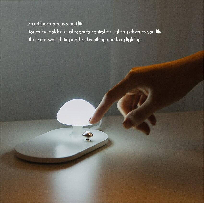 Mushroom Night Light Wireless Charging Rechargeable LED