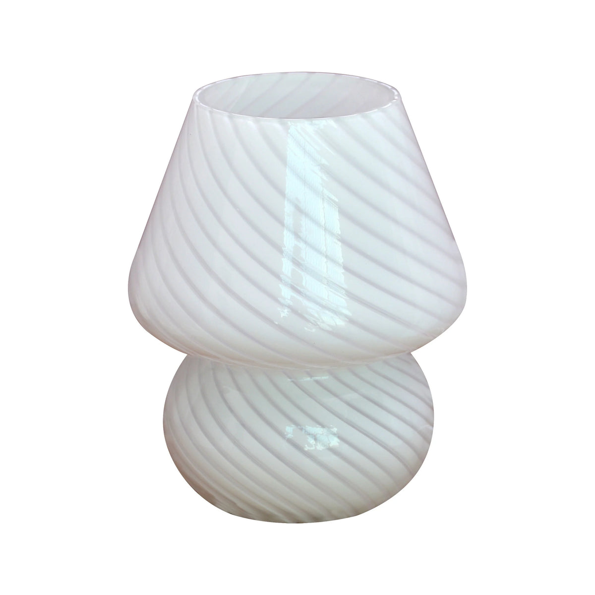Mushroom Table Lamp Coloured Glass USB Powered & Dimmable