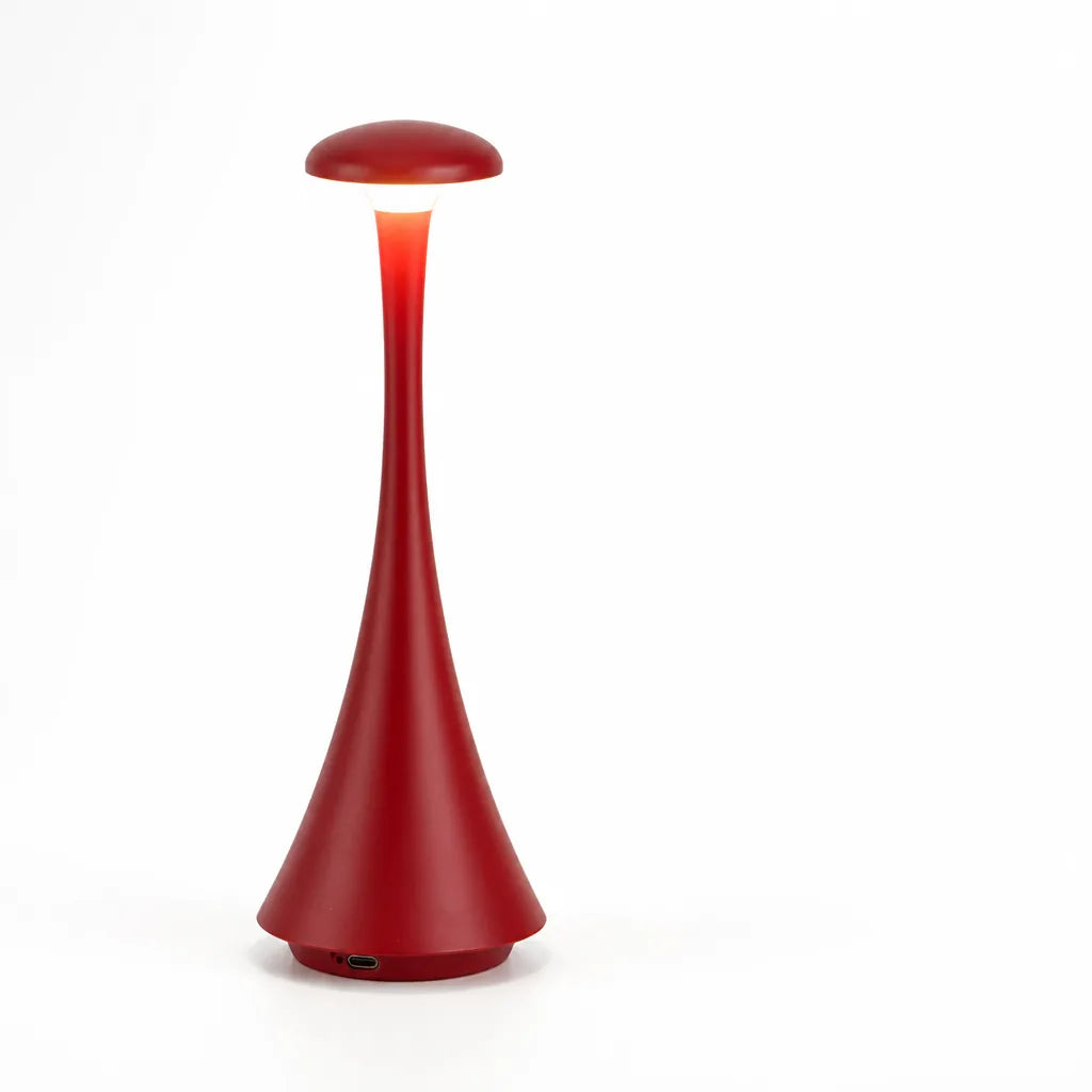 Mushroom Table Lamp Rechargeable Stepless Dimming & Color-Changing