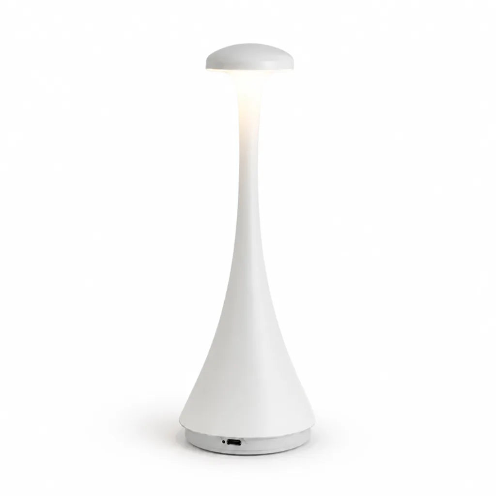 Mushroom Table Lamp Rechargeable Stepless Dimming & Color-Changing