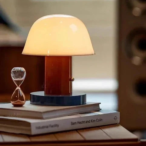 Mushroom Table Lamp USB Rechargeable Touch Dimming