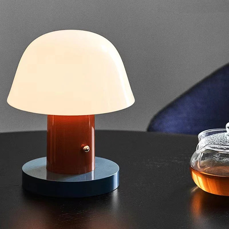 Mushroom Table Lamp USB Rechargeable Touch Dimming
