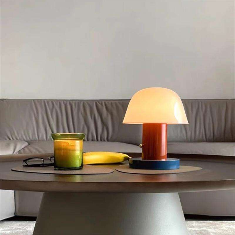 Mushroom Table Lamp USB Rechargeable Touch Dimming