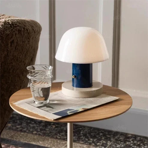 Mushroom Table Lamp USB Rechargeable Touch Dimming
