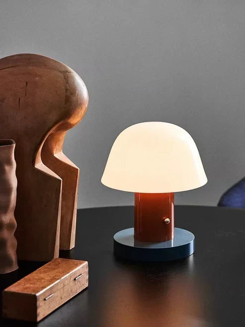 Mushroom Table Lamp USB Rechargeable Touch Dimming