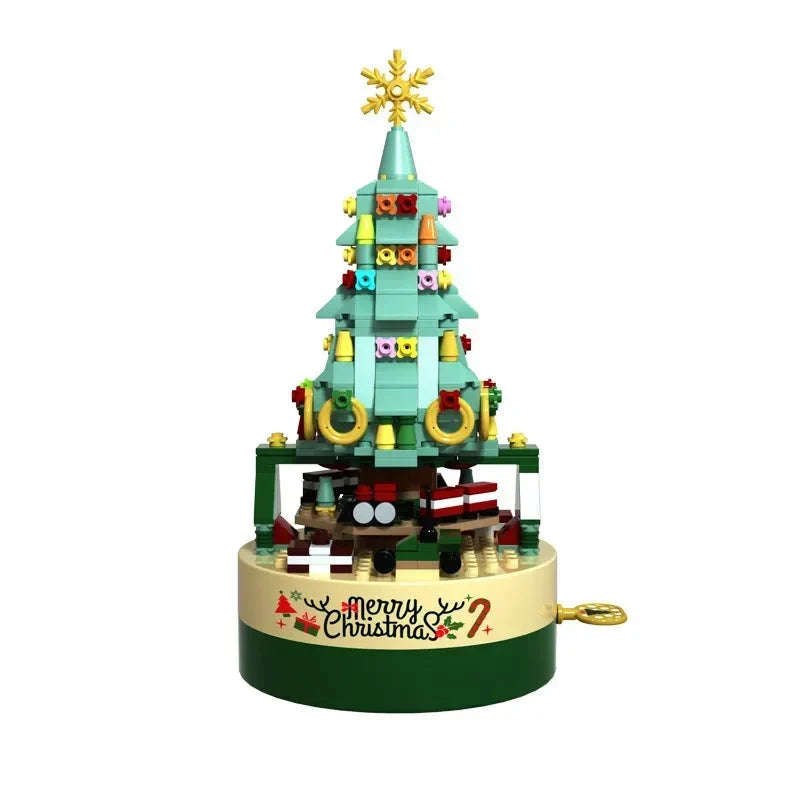 Musical Christmas Tree Kit Hand-Crank Tool-Free Assembly