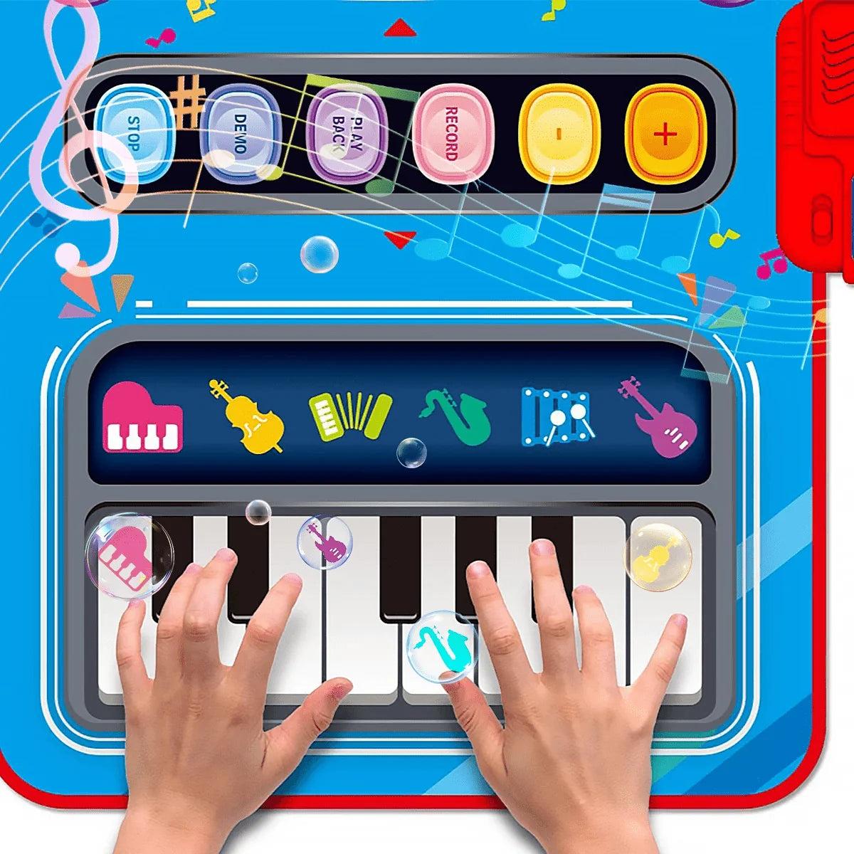 Musical Mat 5 Built-In Instruments Adjustable Volume Non-Slip