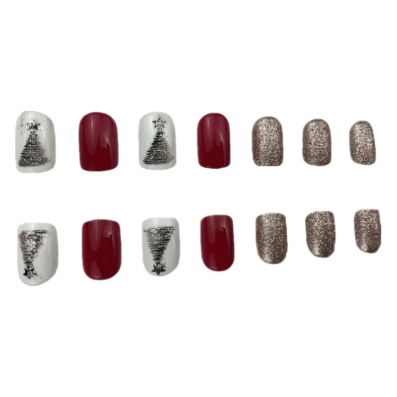Nail Art Gel Intricate Holiday Patterns Non-Toxic Long-Lasting Finish