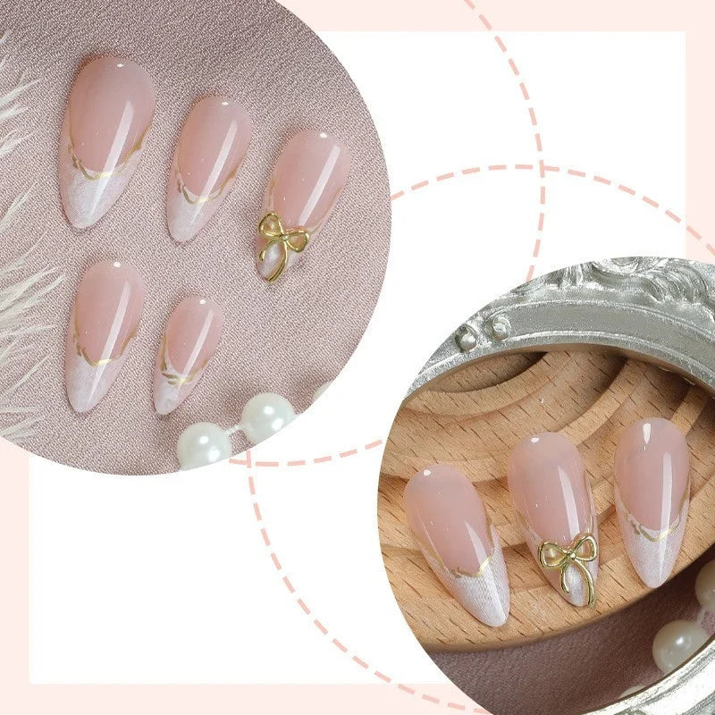 Nail Art Gold Accents & Easy Application