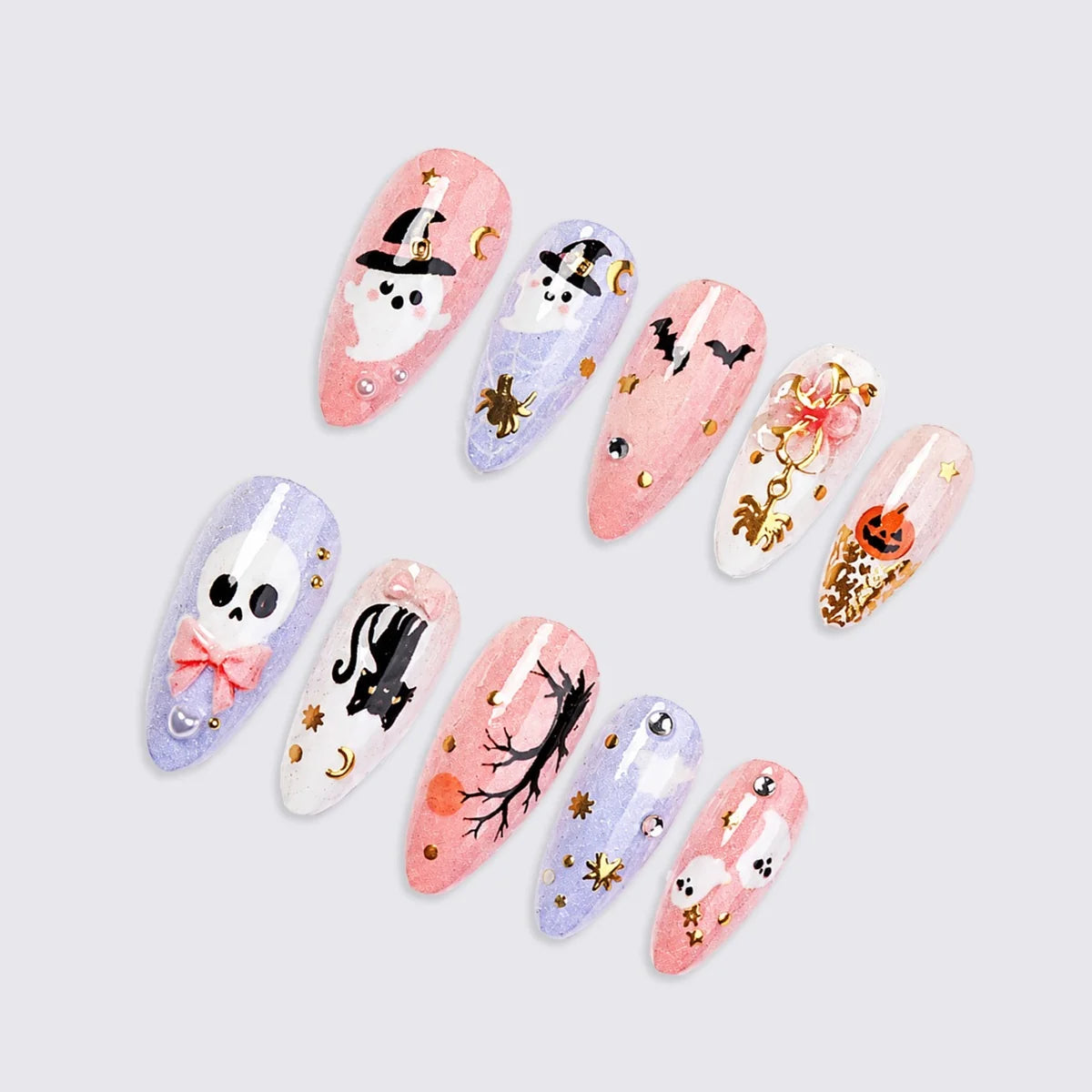 Nail Art Set Halloween Spooky Designs Easy Apply