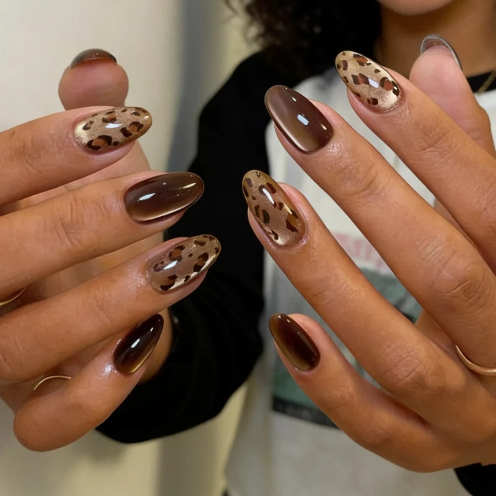 Nail Art Set Self-Adhesive Holiday Designs Long-Lasting