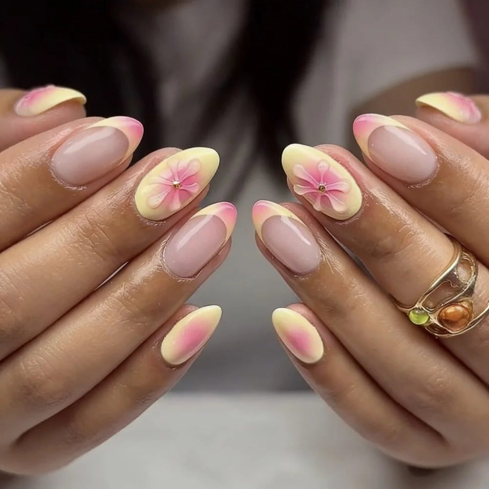 Nail Art Set Self-Adhesive Holiday Designs Long-Lasting