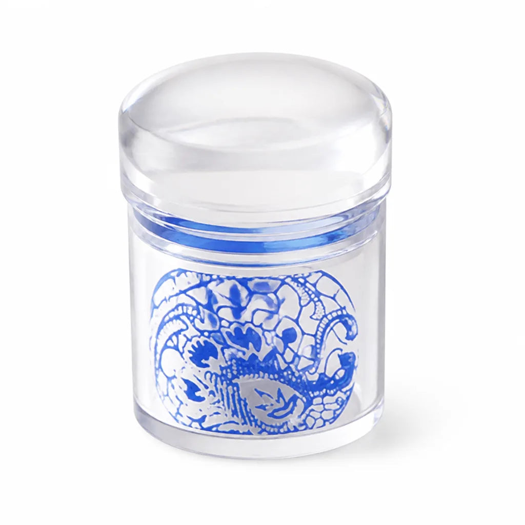 Nail Art Stamper Clear Silicone & Protective Cap