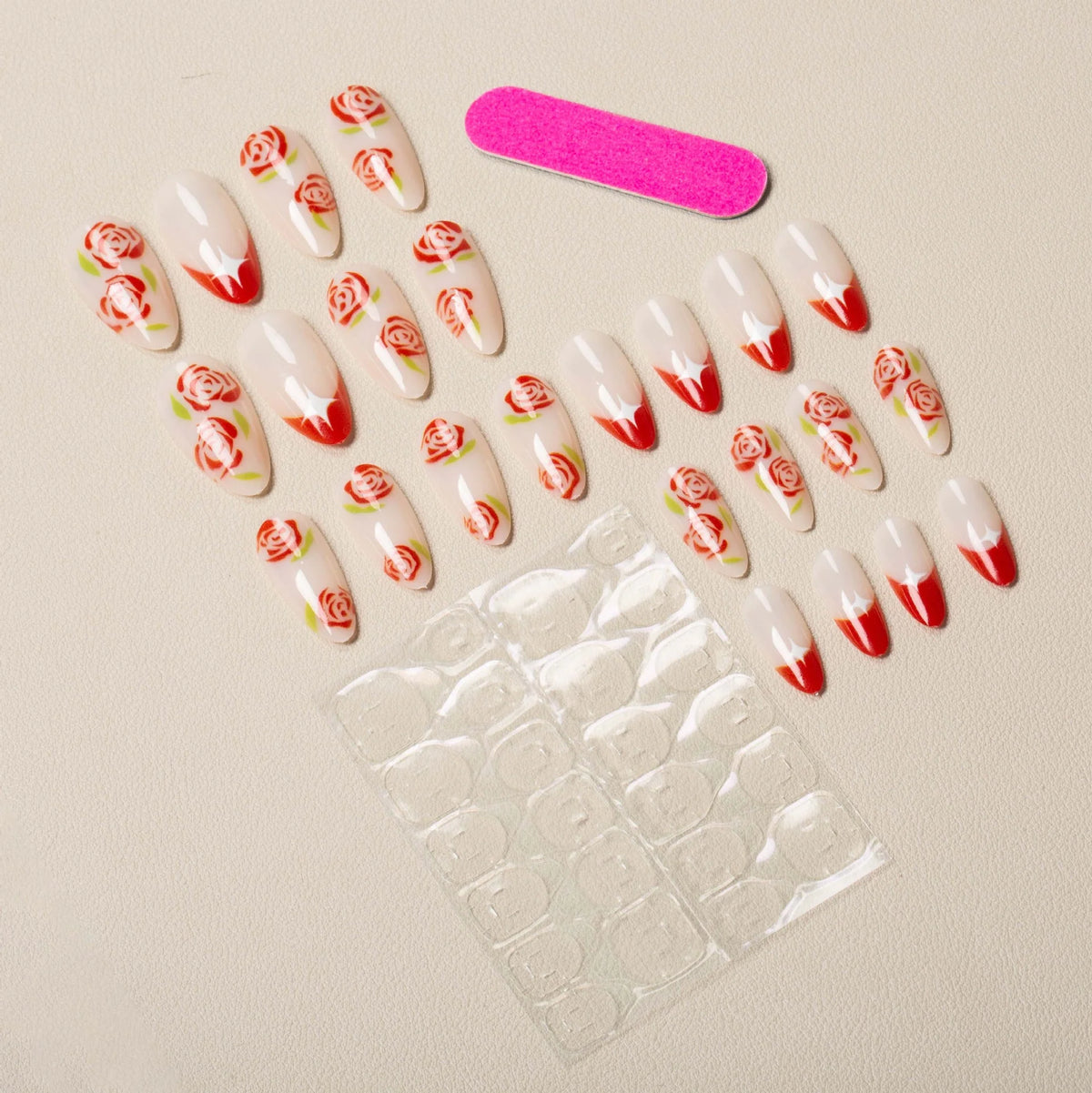 Nail Art Stickers Intricate Floral Vibrant & Durable