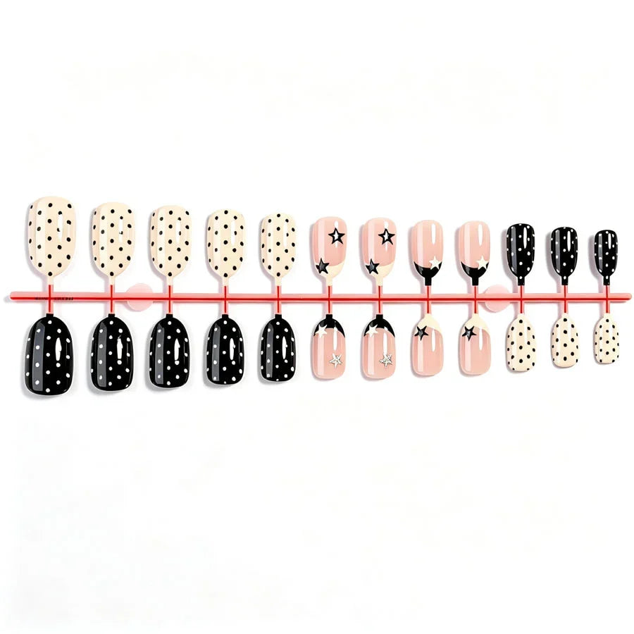 Nail Art Stickers Peel-And-Stick Stars & Dots