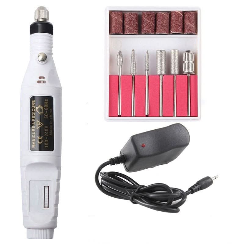 Nail Care Set Six Attachments Adjustable Speed