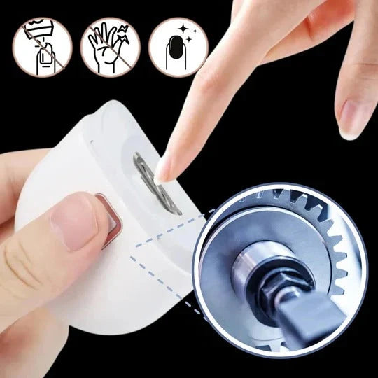 Nail Clipper Automatic Grinding Dual Speed LED Light