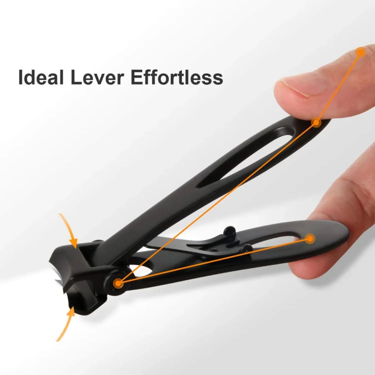 Nail Clippers Extra Large Stainless Steel Ergonomic Grip