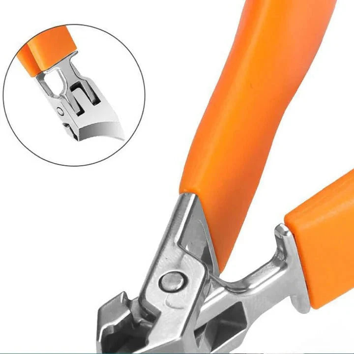 Nail Clippers Wide Jaw Stainless Steel Textured Grip